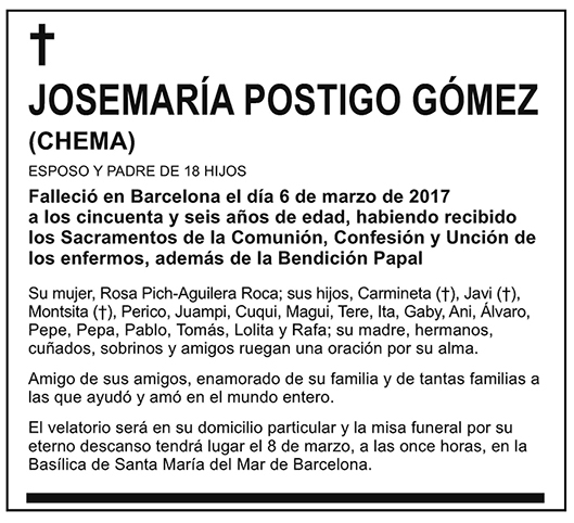 Josemaría Postigo Gómez