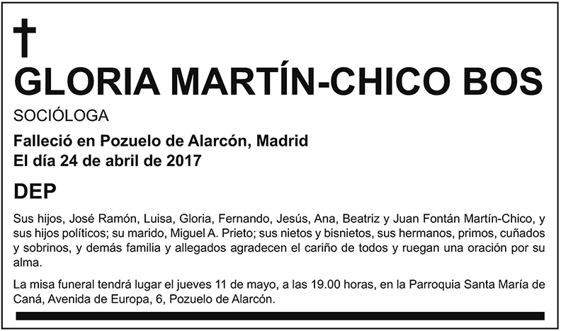 Gloria Martín-Chico Bos